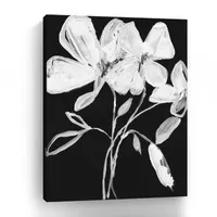 Lumaprints White Whimsical Flowers I Giclee Canvas Art