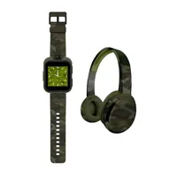 Itouch Playzoom Unisex Green Smart Watch with Headphones Set 9196wh-51-X53