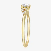 Womens 1/2 CT. T.W. Mined White Diamond 10K Gold Round Engagement Ring