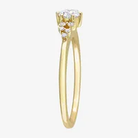 Womens 1/2 CT. T.W. Natural White Diamond 10K Gold Round Engagement Ring