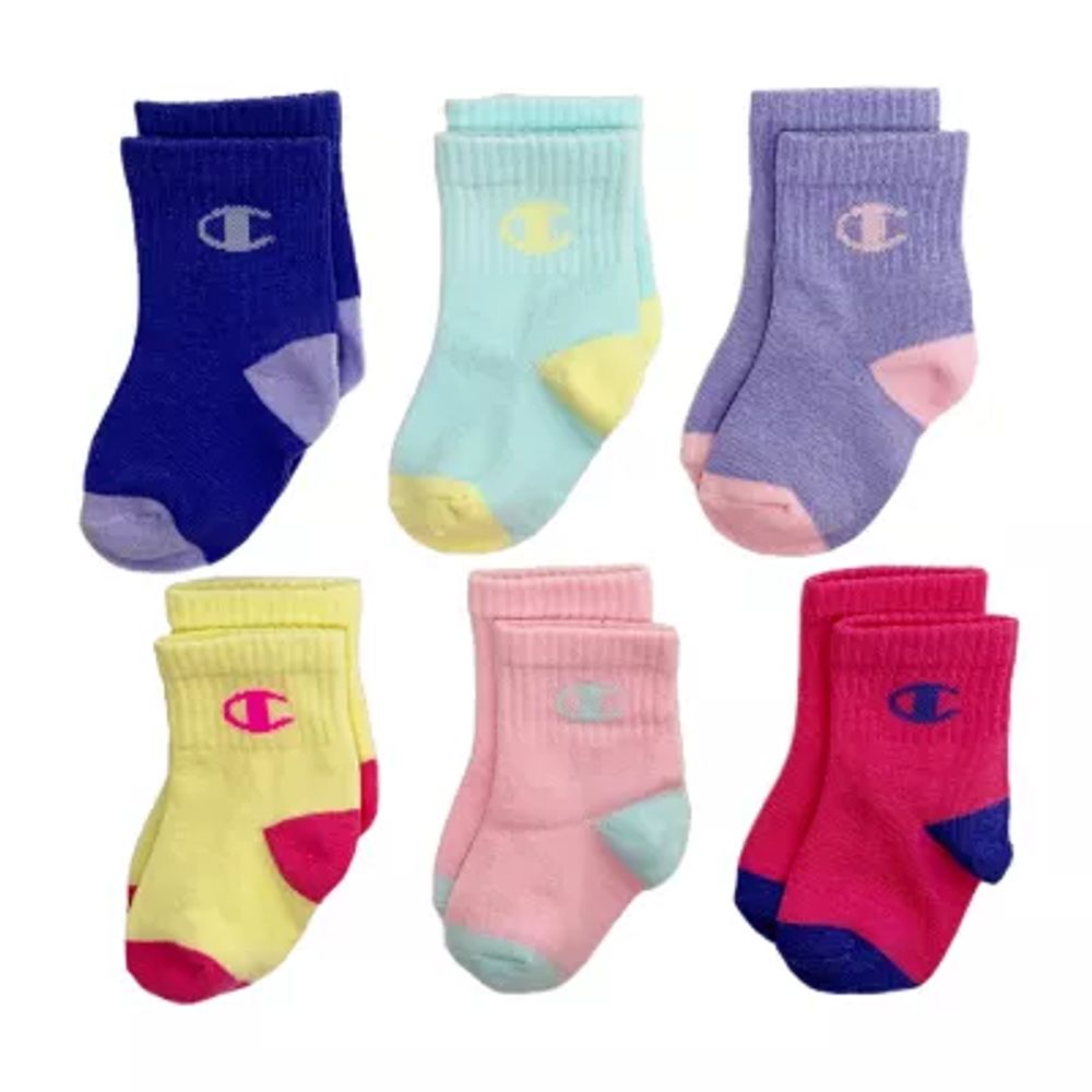 Champion Baby Unisex 6 Pair Crew Socks