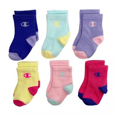 Champion Baby Unisex 6 Pair Crew Socks