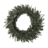 Glitzhome 24" Pine Cone Pre-Lit Indoor Christmas Wreath