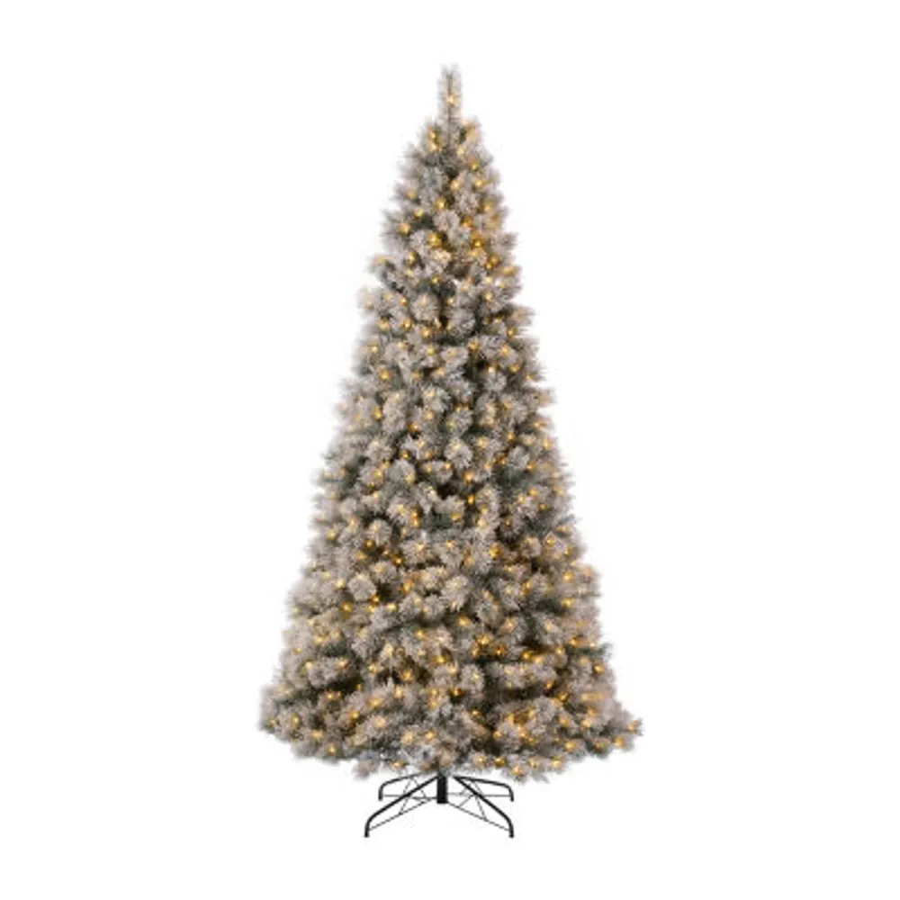 Glitzhome 9 Foot Pre-Lit Pine Christmas Tree