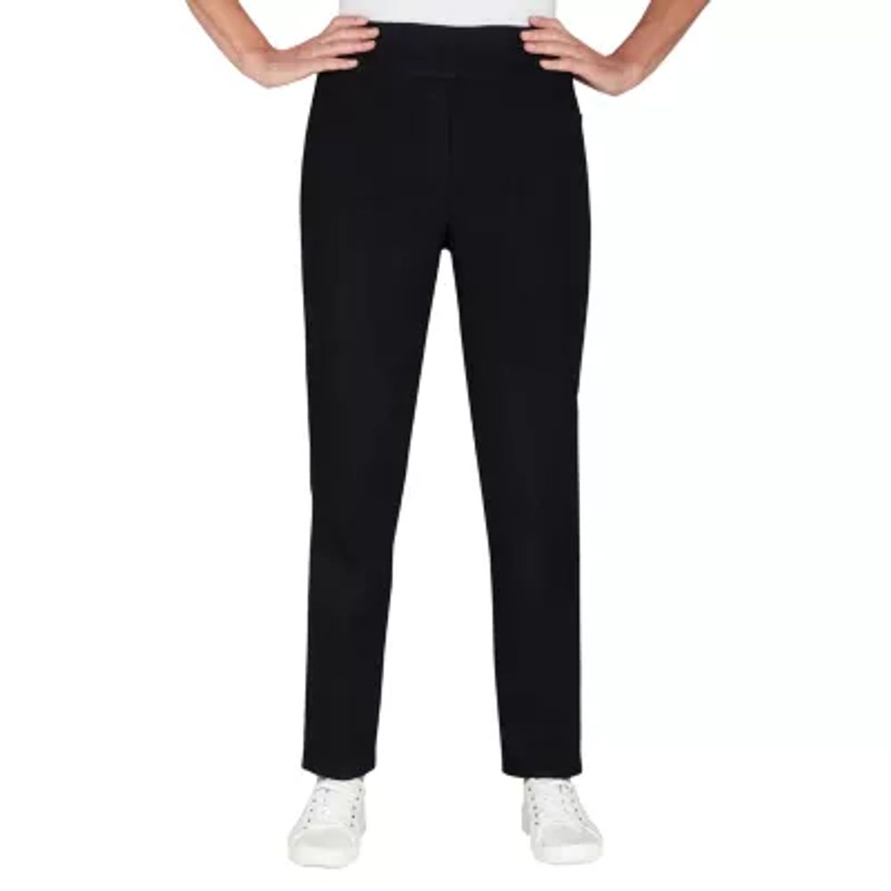 Women's Solid Cotton Slub Mid Rise Ankle Length Regular Fit Casual Trouser  Pants with Pockets (Pack