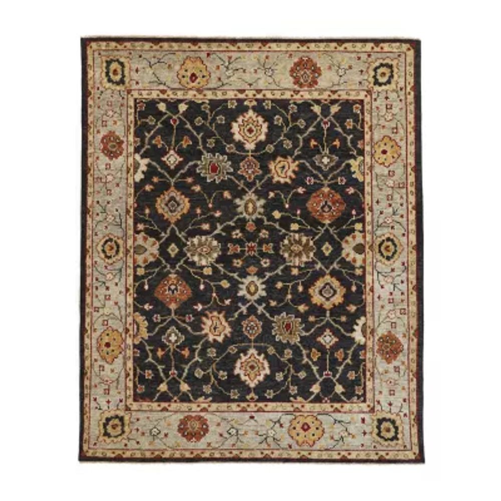 Weave And Wander Irie Floral Hand Knotted Indoor Rectangle Accent Rugs