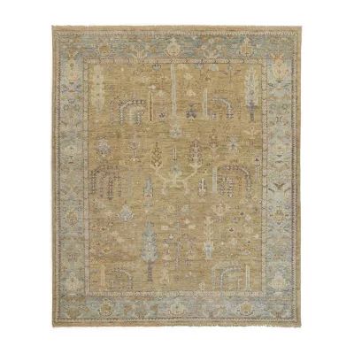 Weave And Wander Irie Floral Hand Knotted Indoor Rectangle Area Rugs