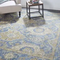 Weave And Wander Irie Floral Hand Knotted Indoor Rectangle Accent Rugs