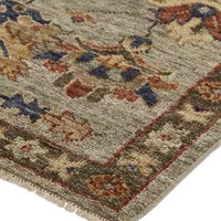 Weave And Wander Irie Floral Hand Knotted Indoor Rectangle Area Rugs