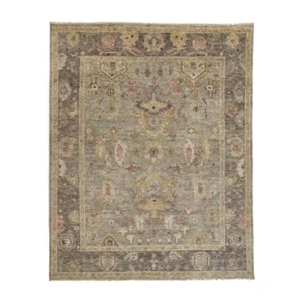 Weave And Wander Irie Floral Hand Knotted Indoor Rectangle Area Rugs