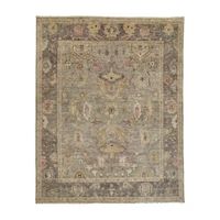 Weave And Wander Irie Floral Hand Knotted Indoor Rectangle Area Rugs