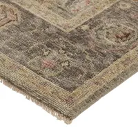 Weave And Wander Irie Floral Hand Knotted Indoor Rectangle Area Rugs