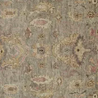 Weave And Wander Irie Floral Hand Knotted Indoor Rectangle Area Rugs