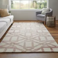 Weave And Wander Marengo Geometric Hand Tufted Indoor Rectangular Accent Rug