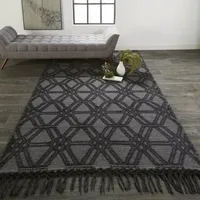 Weave And Wander Lavinda Geometric Flatweave Indoor Rectangle Area Rugs