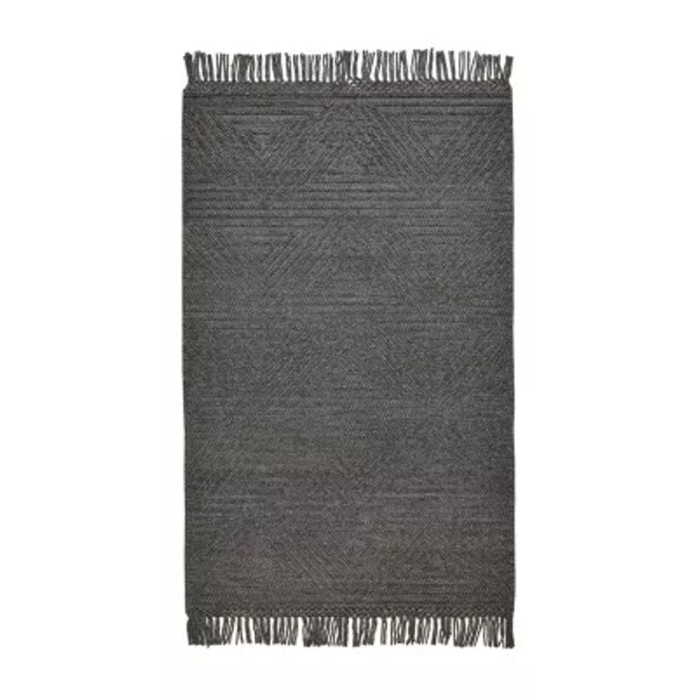 Weave And Wander Lavinda Geometric Flatweave Indoor Rectangle Area Rugs