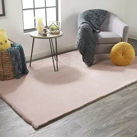 Weave And Wander Len Solid Shag Indoor Rectangle Area Rugs