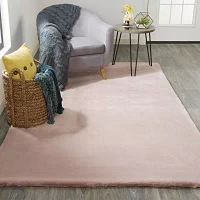 Weave And Wander Len Solid Shag Indoor Rectangle Area Rugs