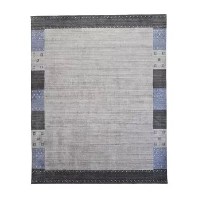 Weave And Wander Yurie Solid Hand Knotted Indoor Rectangle Accent Rugs