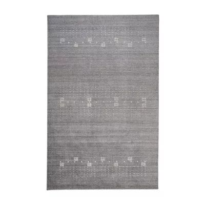 Weave And Wander Yurie Solid Hand Knotted Indoor Rectangle Accent Rugs