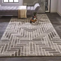 Weave And Wander Palatez Geometric Hand Tufted Indoor Rectangle Area Rugs