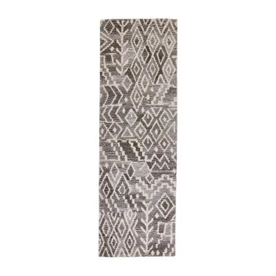 Weave And Wander Palatez Abstract Hand Tufted Indoor Rectangular Runner