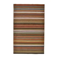 Weave And Wander Naida Stripe Flatweave Reversible Indoor Rectangle Area Rugs