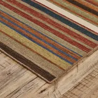 Weave And Wander Naida Stripe Flatweave Reversible Indoor Rectangle Area Rugs