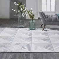 Weave And Wander Orin Geometric Machine Made Indoor Rectangle Area Rugs