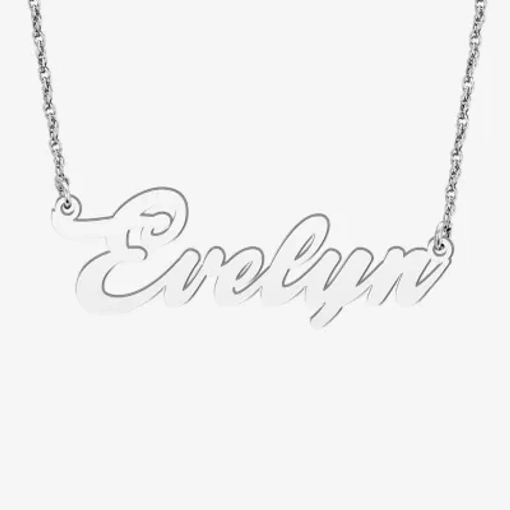 Womens Sterling Silver Pendant Necklace