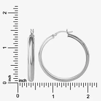 Sterling Silver 44.5mm Hoop Earrings