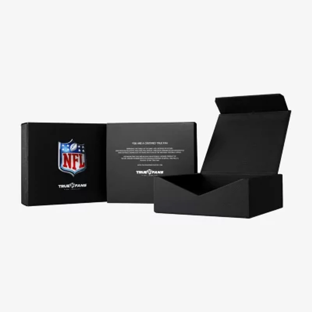 True Fans Fine Jewelry Cincinnati Bengals Mens 1/2 CT. Natural White Diamond 10K Two Tone Gold Fashion Ring