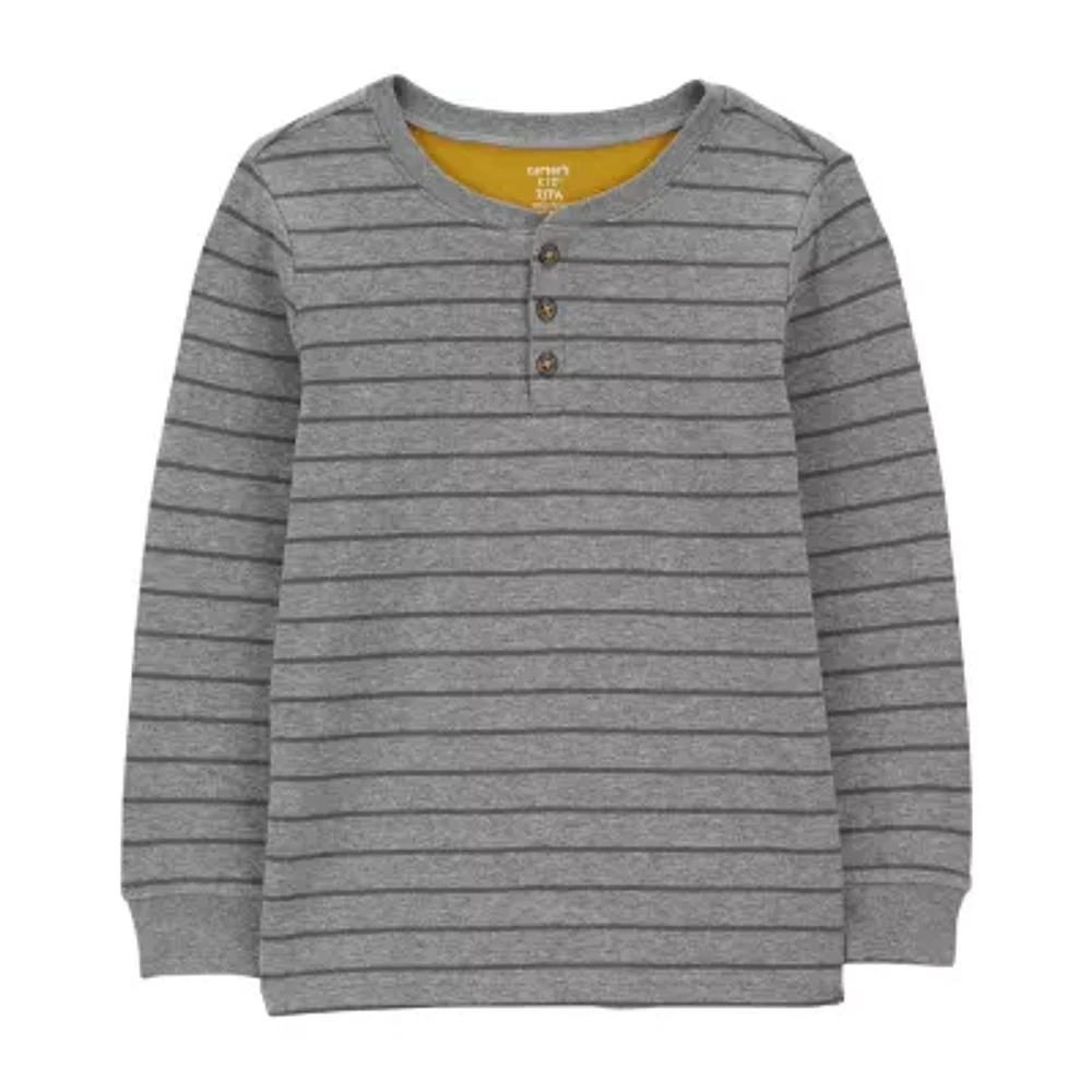 Carter's Little & Big Boys Long Sleeve Henley Shirt