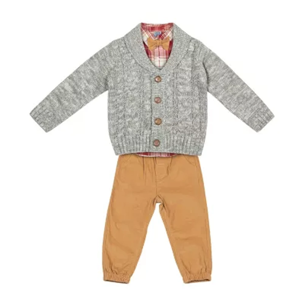 Little Lad Baby Boys 3-pc. Pant Set