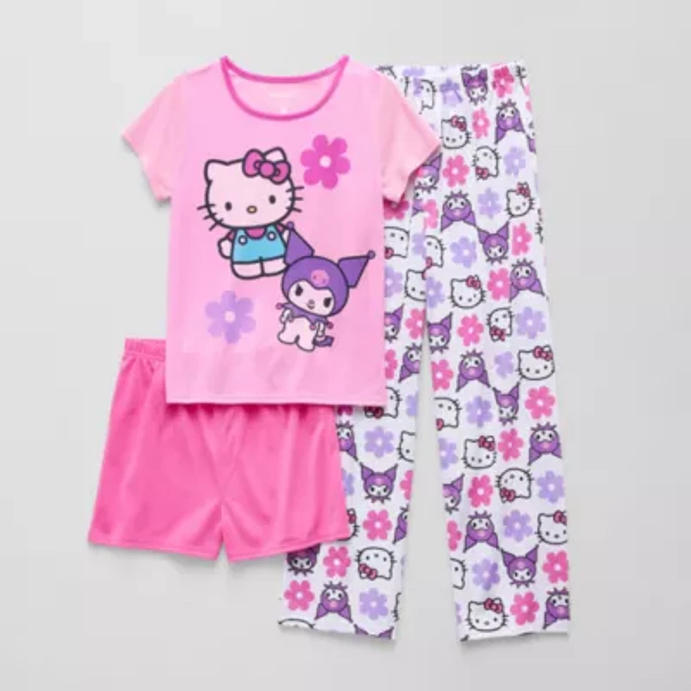 Little & Big Girls 3-pc. Hello Kitty Pajama Set