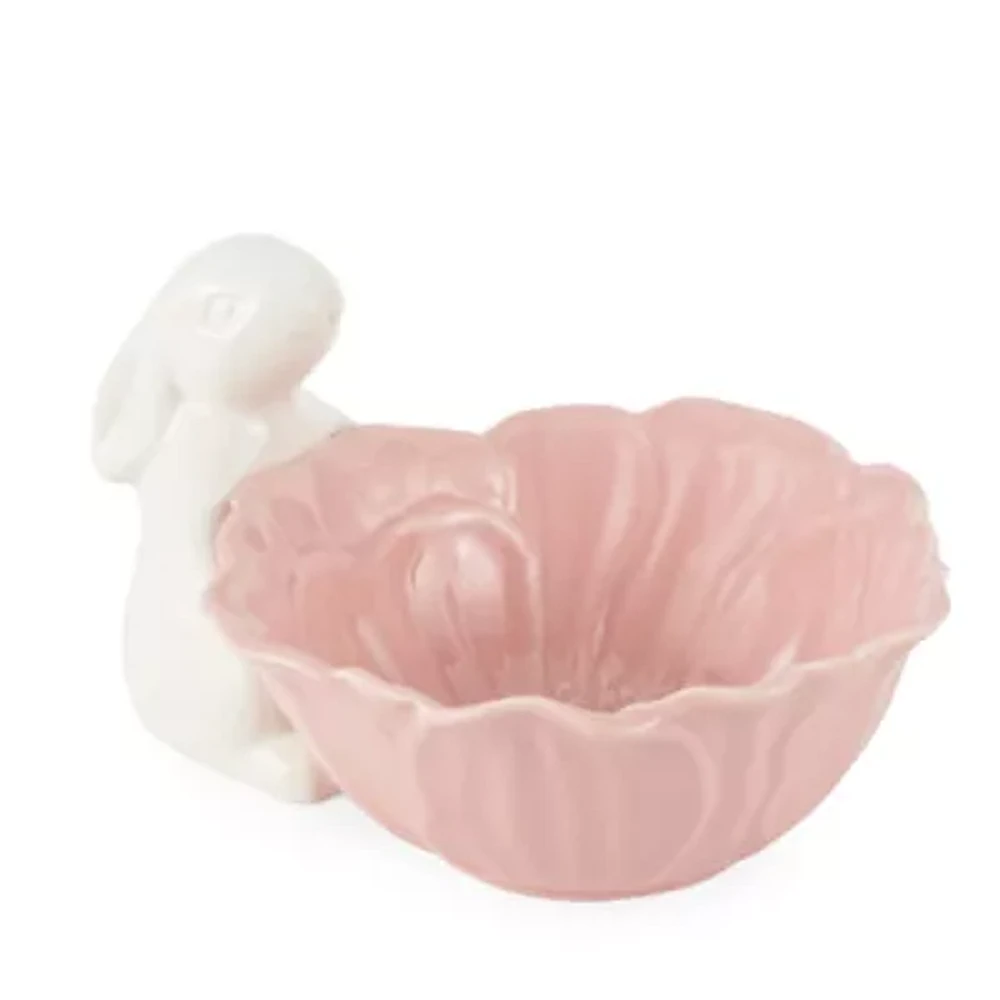 Linden Street Easter Bunny Stoneware Candy Bowl