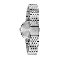 Bulova Womens Crystal Accent Silver Tone Stainless Steel 4-pc. Watch Boxed Set 96x149