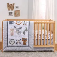 The Peanutshell Woodland Walk 3-pc. Crib Bedding Set