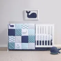 The Peanutshell Nautical 3-pc. Crib Bedding Set