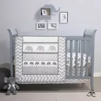 The Peanutshell Elephant Walk 3-pc. Crib Bedding Set