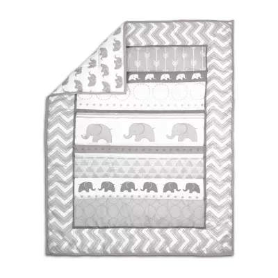 The Peanutshell Elephant Walk 3-pc. Crib Bedding Set