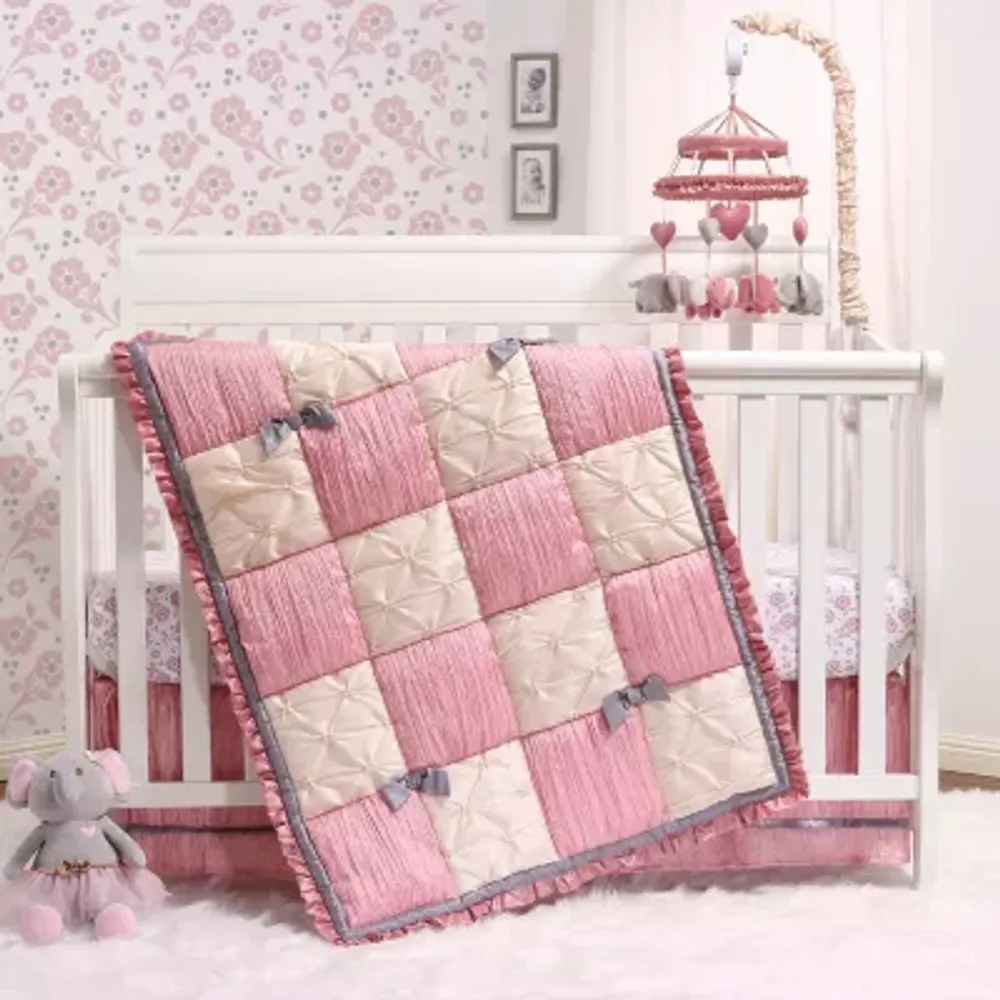 The Peanutshell Bella 3-pc. Crib Bedding Set