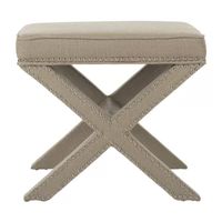 Palmer Nailhead Trim  Footstool