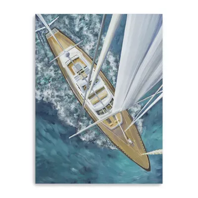 Lumaprints Sailing Around The World Giclee Canvas Art
