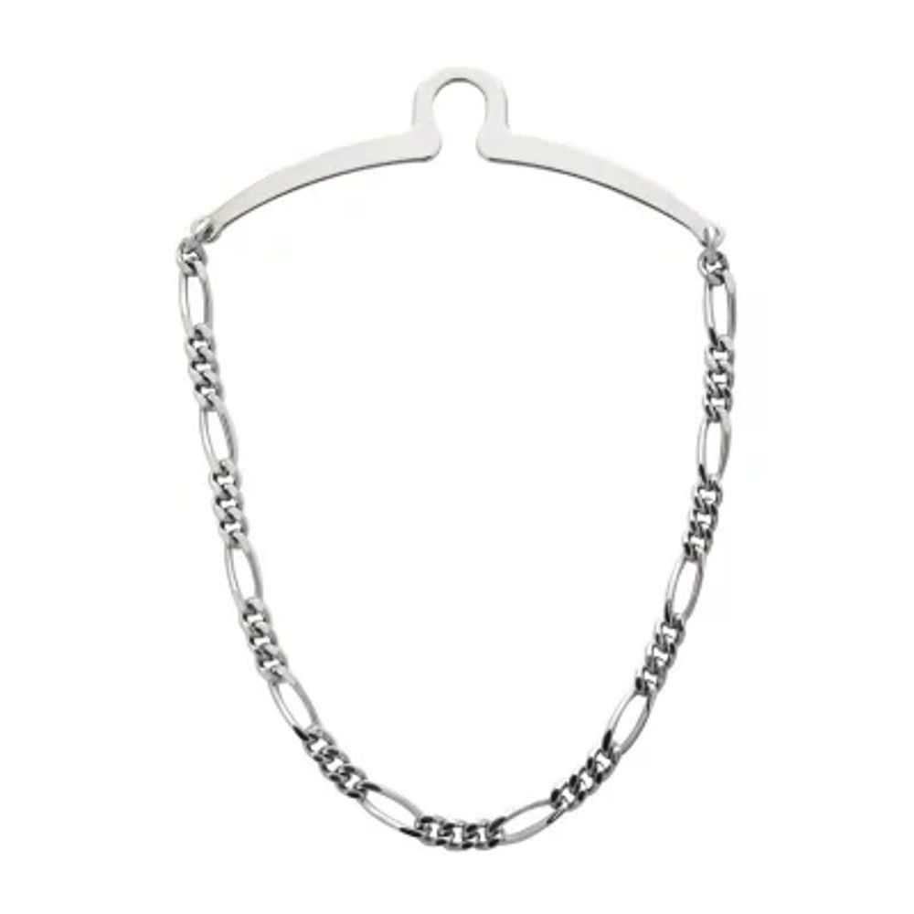 Rhodium-Plated Tie Chain