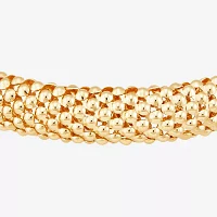 Made in Italy 14K Gold 7.25 Inch Popcorn Link Bracelet