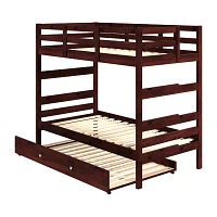 Promo Shaker Twin over Twin Bunkbed with Twin Trundle