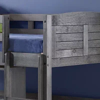 Louver Twin Modular Low Loft Bed - Group C