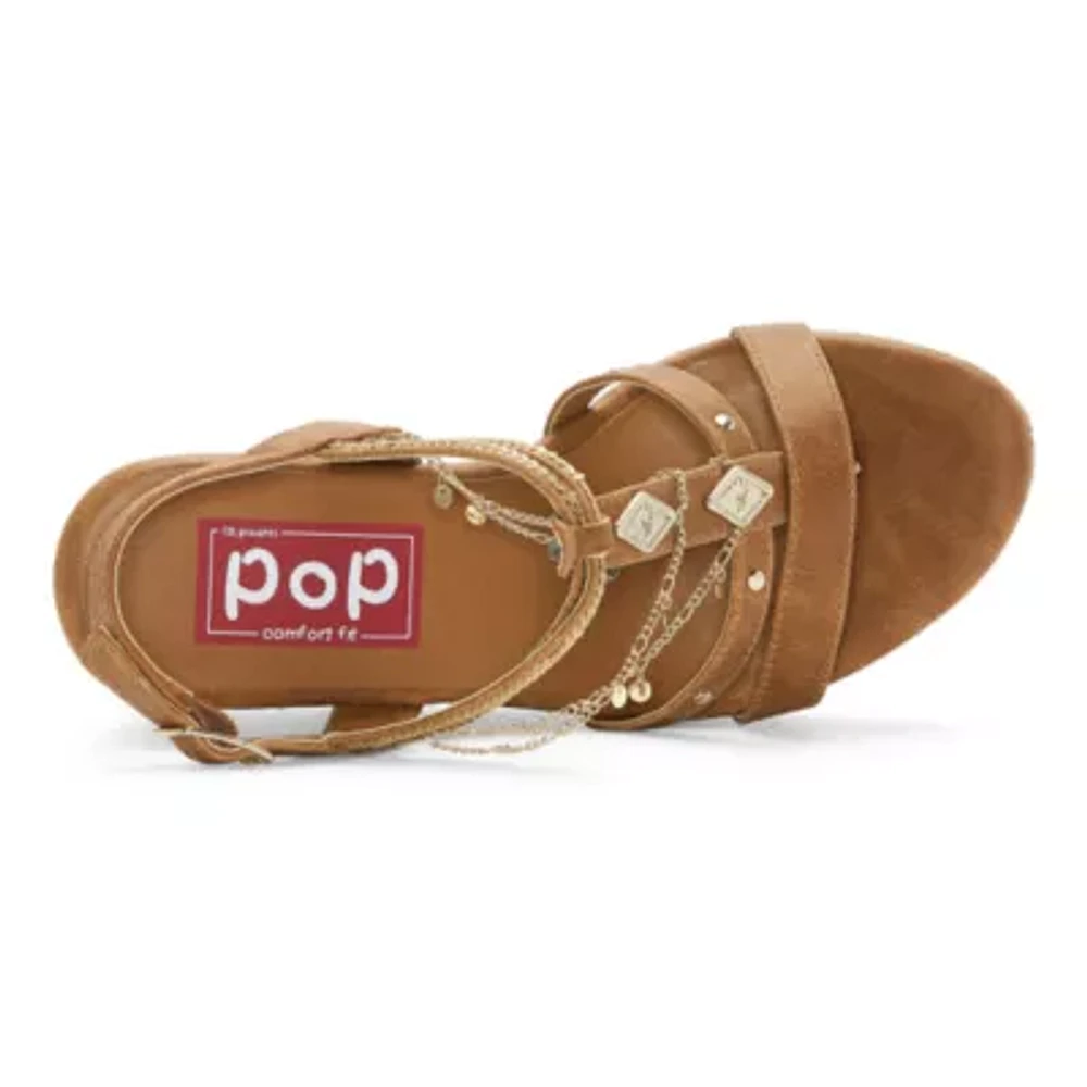 Pop Womens Electricity Wedge Sandals