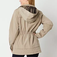 St. John's Bay Womens Removable Hood Midweight Anorak